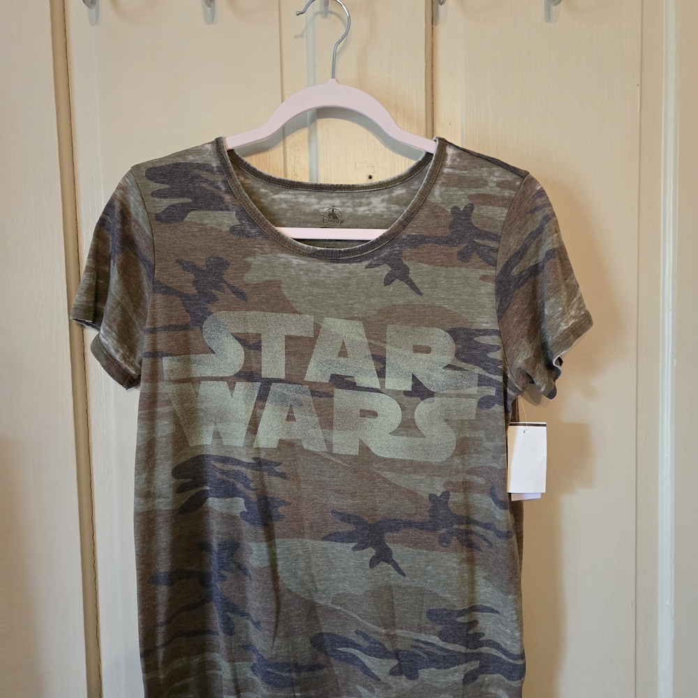 New Disney Star Wars Camo Tee - Green and Brown